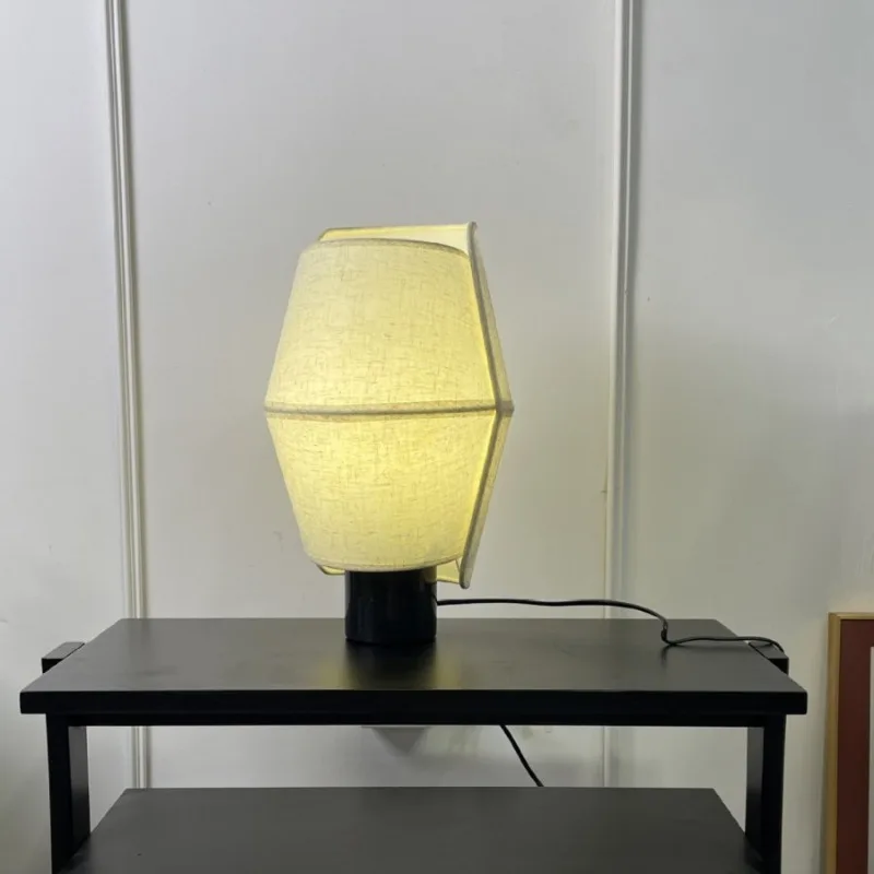 Wabi-sabi wind table lamp pottery pot ornament decoration Japanese-style living room bedroom hotel bedside nostalgic bed and