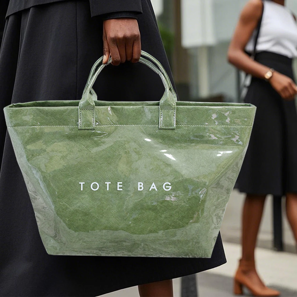 Bolsos de mano a la moda para mujer, bolsos con asa superior de PVC de gran capacidad, adecuados para viajes y trabajo de oficina, regalo de cumpleaños y Navidad