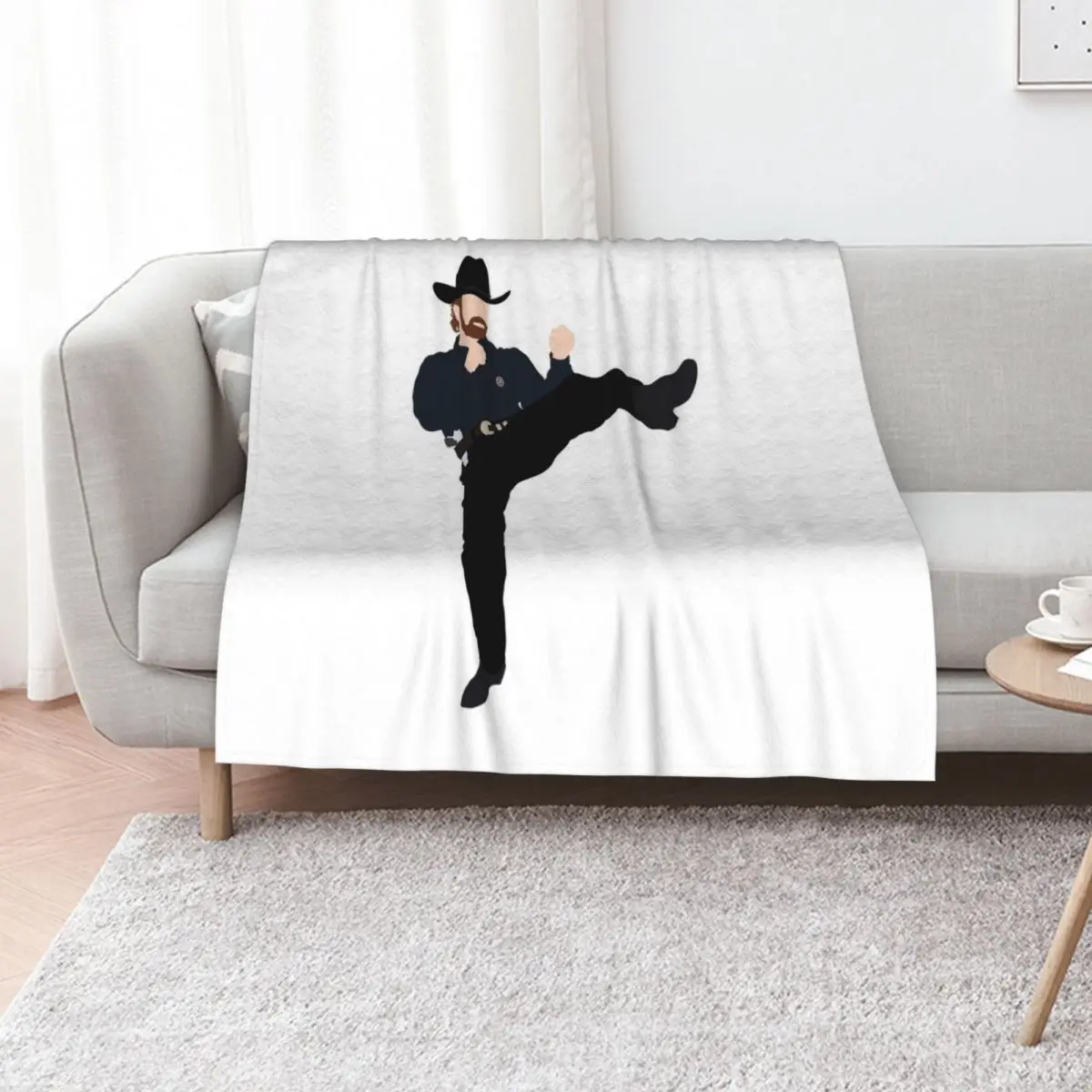 Walker Texas Ranger Throw Blanket Cozy Throw Blanket Birthday Gift for Him Her