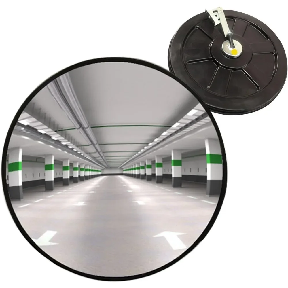 Konvexer Sicherheitsspiegel, Verstellbarer Weitwinkel-Innensicherheitsspiegel, für Lager, Büro, Parkgarage und Verkehrssicherheit – Detail 2