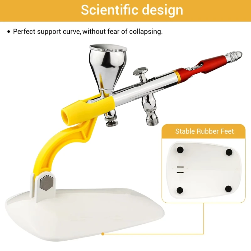 DT16 Universal Airbrush Holder, Pfor VC Airbrush Stand Multi-Angle Fixing, Compatible with Iwata Paasche Badger Grex Tools