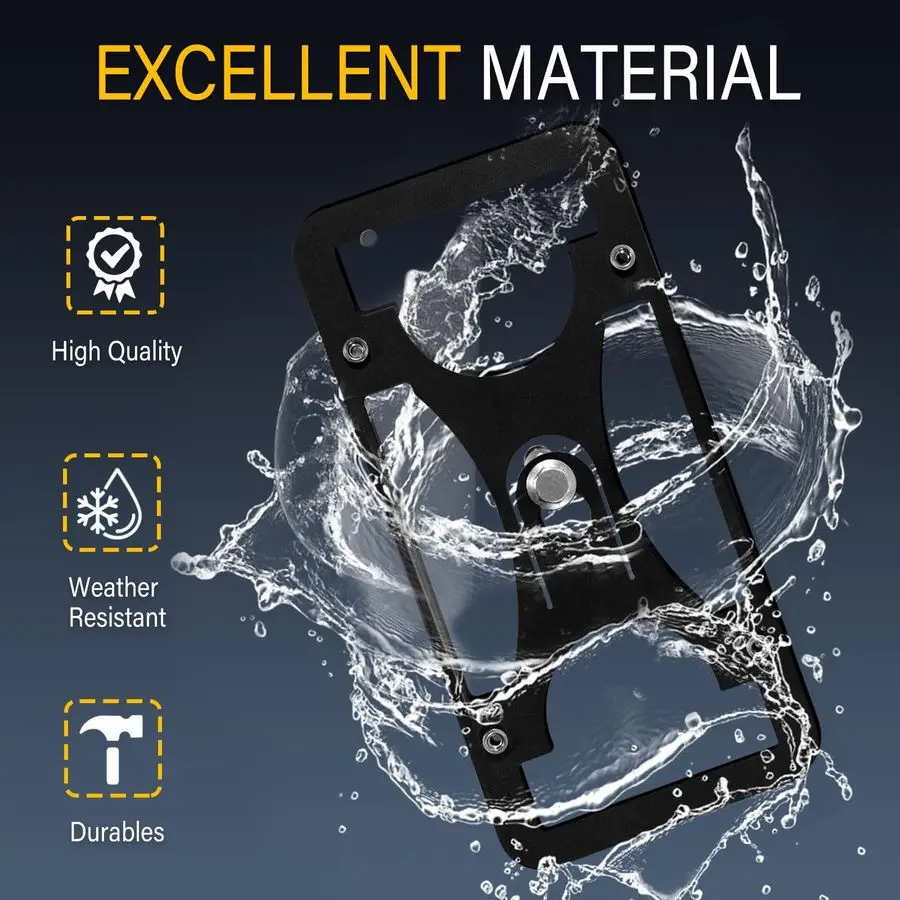 Drill License Plate Holder Compatible with Subaru WRX STI 20152016 Front Tow Hook License Plate Mount Bumper Bracket Holder Car