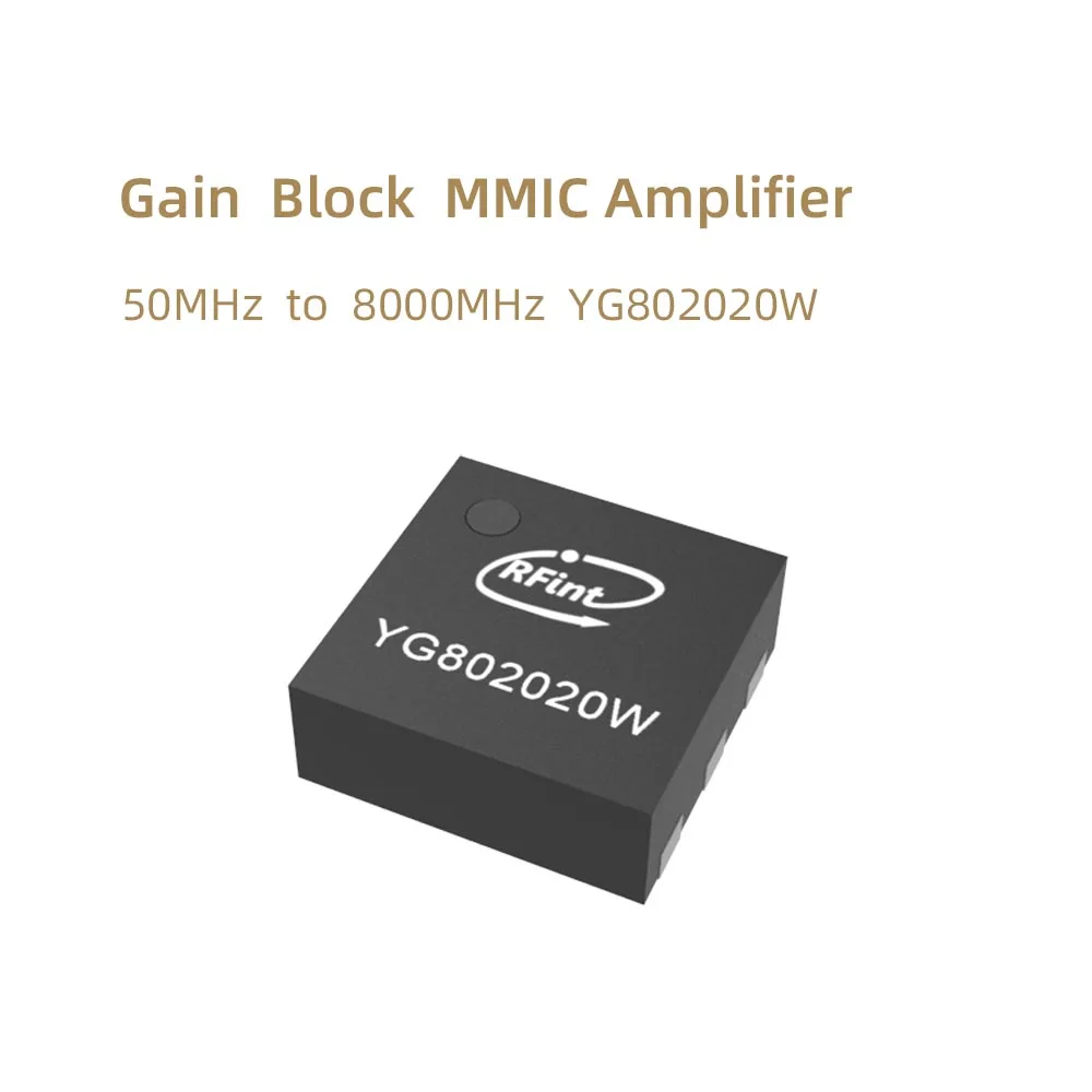 Amplificateur SZHUASHI-MMIC, 50MHz à 8000MHz, 8GHz Gain nuits, YG802020W, 100% Nouveau, 1Pc