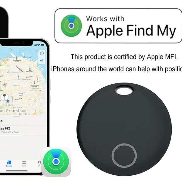 

1 упаковка GPS-трекера для системы Apple IOS Find My APP Air Tag Child Finder Pet Bike Bag Loss Tracker Smart Bluetooth Airtag