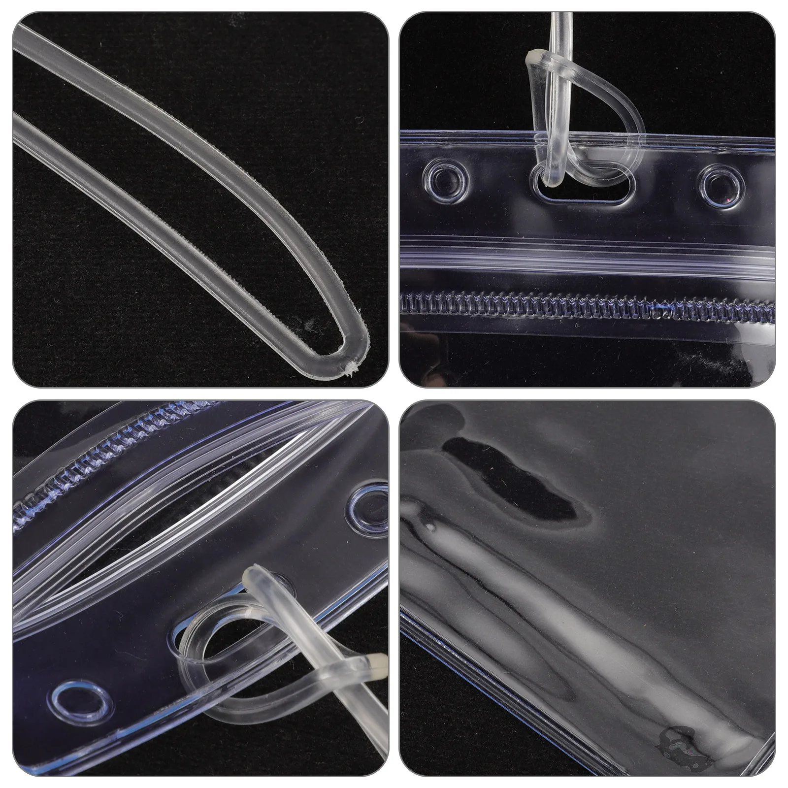 مجموعة حامل بطاقات الأمتعة البلاستيكية الشفافة مكونة من 10 قطع لحماية شارة الهوية ومختومة مقاومة للماء وغطاء بطاقة العمل وأساسيات الرحلات البحرية #2