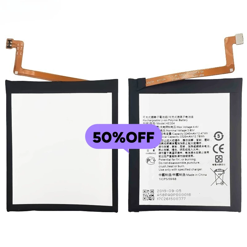 HE354 for Nokia 9 PureView/TA-1094/A-1087/TA-10 Mobile Phone Battery High Quality  Replacement Bateria Grade A Cell with Tools
