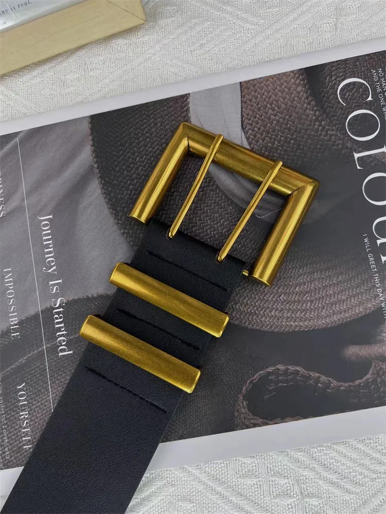 Vintage-Mode-Gürtel für Damen, breiter, vielseitig kombinierbarer Dekorationsgürtel für Mantel und Rock, passgenauer, personalisierter Gürtel für die Taille. – Detail 7