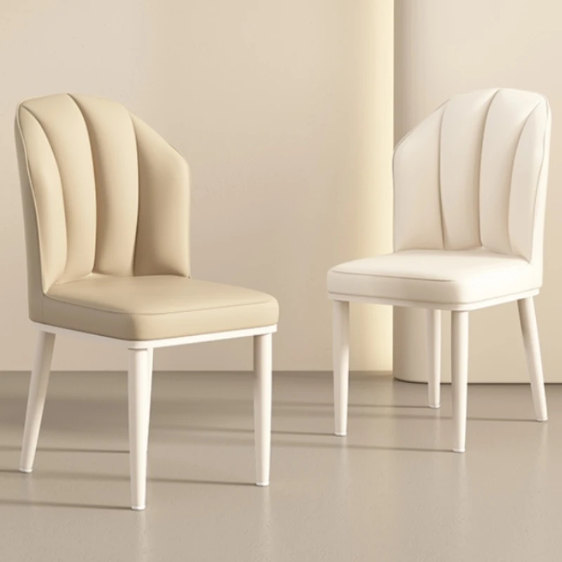 

Cream style dining chair light luxury high sense minimalist modern minimalist designer Internet celebrity makeup home Furniture
