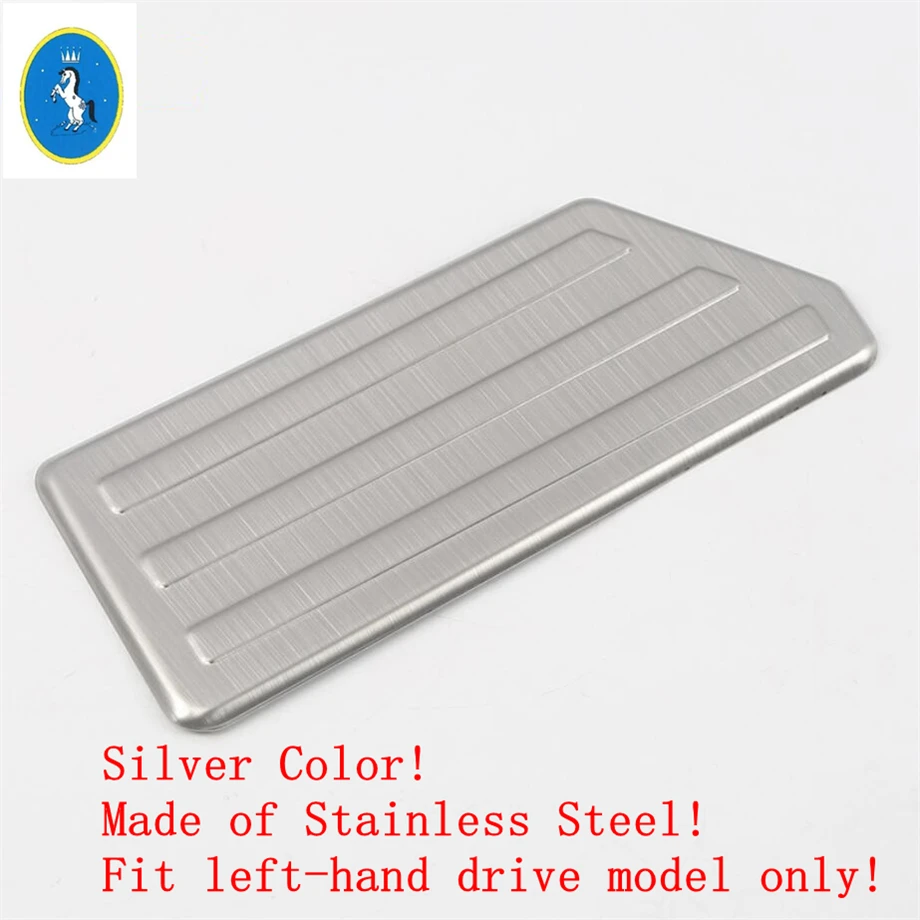 

For Honda CRV CR-V 2017 - 2020 Silver Car Left Foot Rest Pedal Panel Decor Cover Trim Kit Interior Stainless Steel Accessories