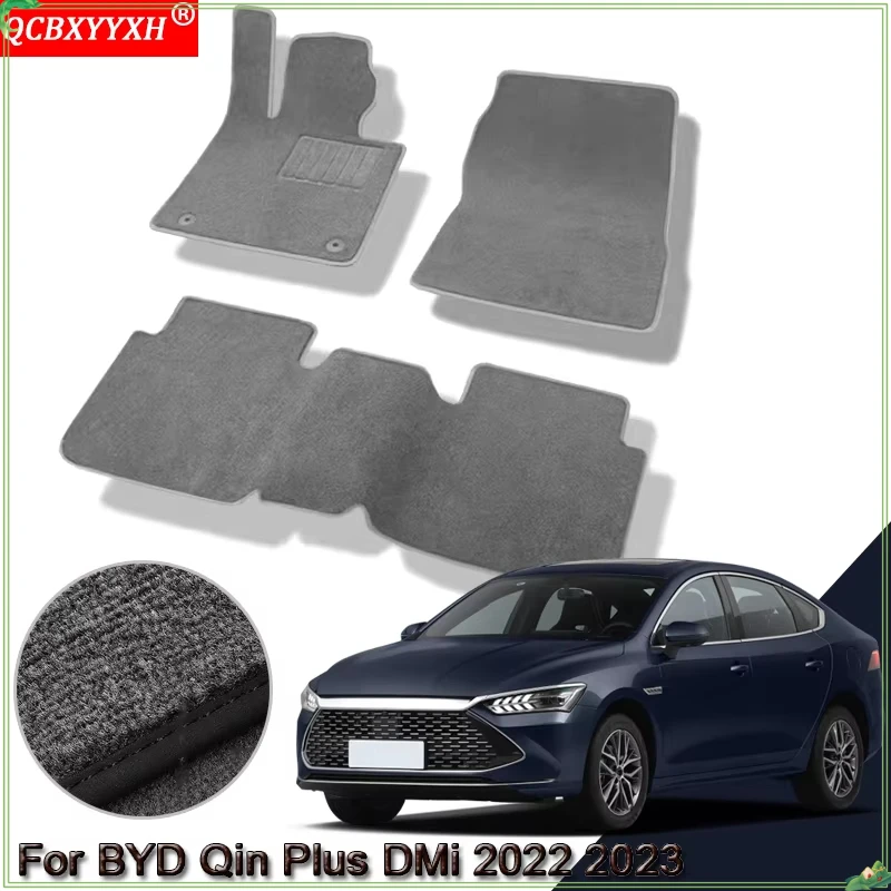 For BYD Qin Plus DMi 2022 2023 Custom Car Floor Mats Waterproof Non-Slip Floor Mats Internal Protection Carpets Rugs Accessory