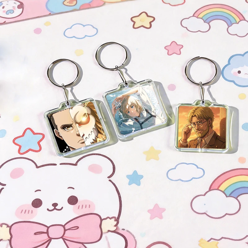 Anime A-ATTACK ON TITAN Acrylic Keychain Handmade Hanging Ornaments Clothes Backpack Decoration Accessories Gifts with Friends