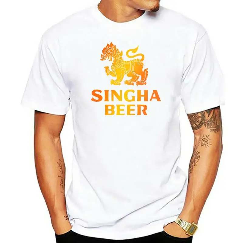 Футболка Singha с изображением пива, черная Азия, Таиланд, Пхукет, Bier, Bankok, Thai Braun, Alk