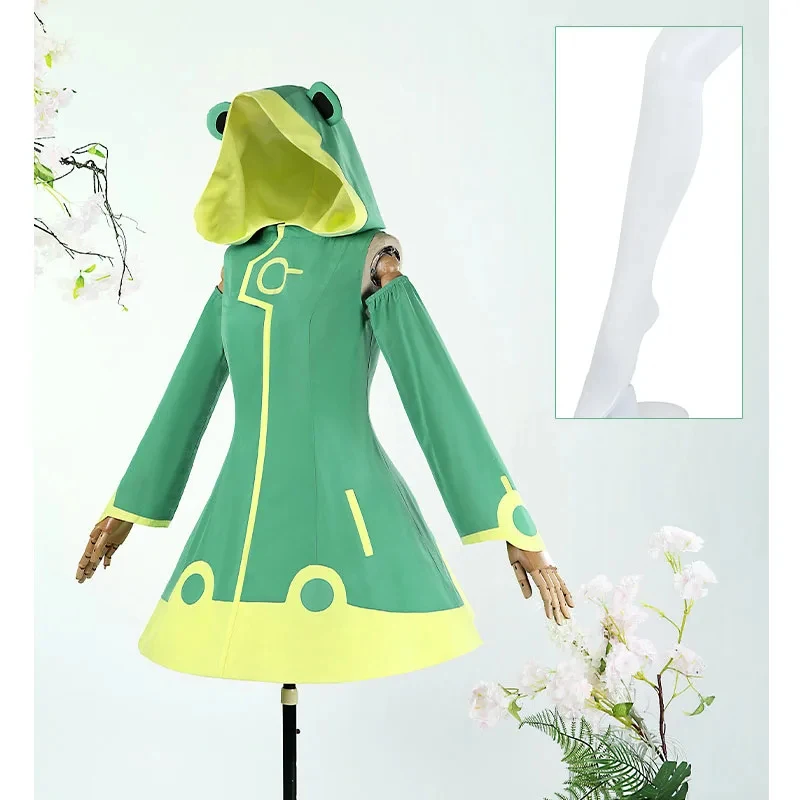 

Halloween Kinomoto Cosplay Frog Raincoat Cardcaptor Sakura Costumes Anime Role-playing Comic-con Cosplayer Dressing gf;.9