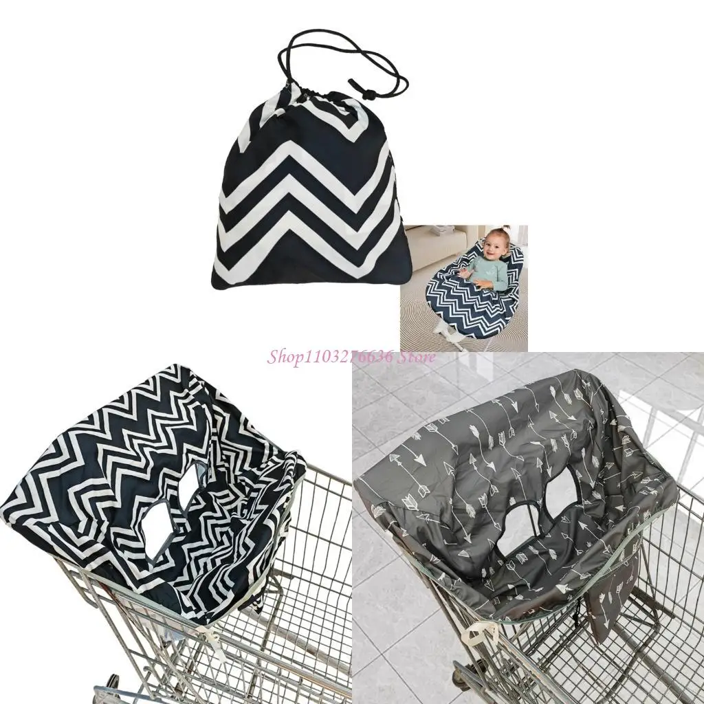 

R6FD Lovely Pattern Baby Cart Sleeve Shopping Cart Cover Neutral Design