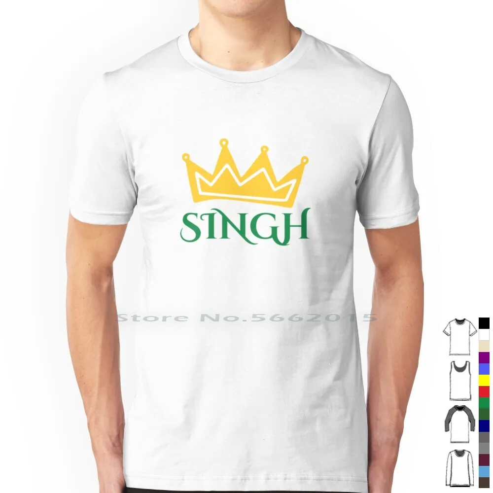 Singh King Green T Shirt 100% Cotton Punjabi Indian Desi Kaur Jatt Bollywood Ranveer Singh Sikhism Deepika Padukone Pakistan