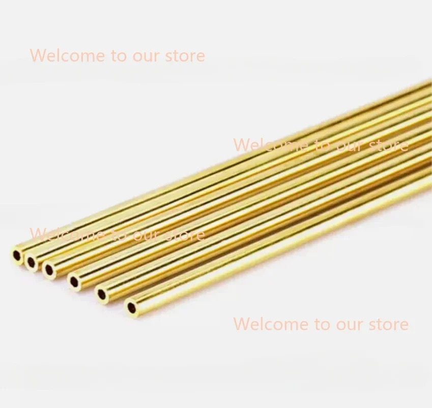 100pcs 0.3-1.5X400mm EDM Drilling Electrodes Single-Channel Brass Copper Tube image 3