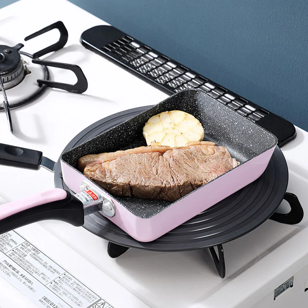 

1Pcs High Quality Heat Diffuser Plate Induction Cooking Adapter Gas Stove Tool With Handle For Professional Cooking