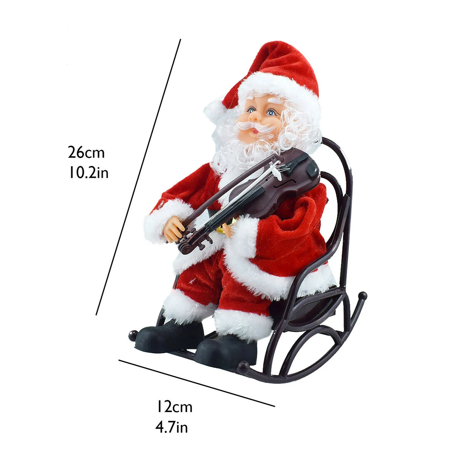 Christmas Electric Music Shaking Santa Claus Christmas Doll  Electric Santa Claus With Saxophone Music