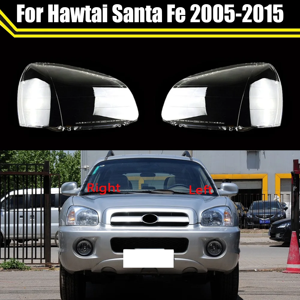 

Auto Light Caps For Hawtai Santa Fe 2005~2015 Car Headlight Cover Transparent Lampshade Lamp Case Headlamp Clear Lens Shell