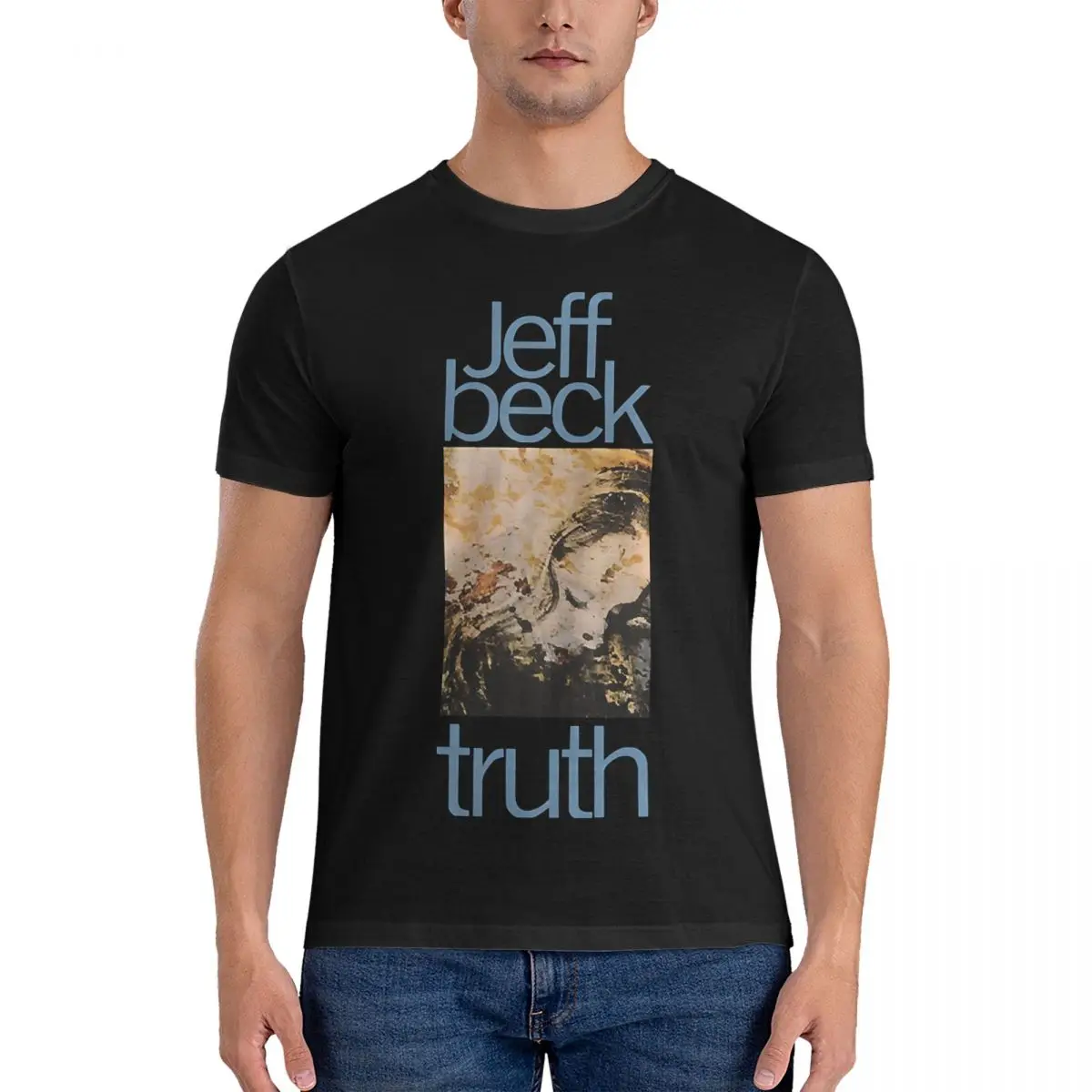 Men T-Shirt Truth Classic T Shirt Funny Pure Cotton Tees Short Sleeve Jeff Beck T Shirts Crew Neck Tops Gift