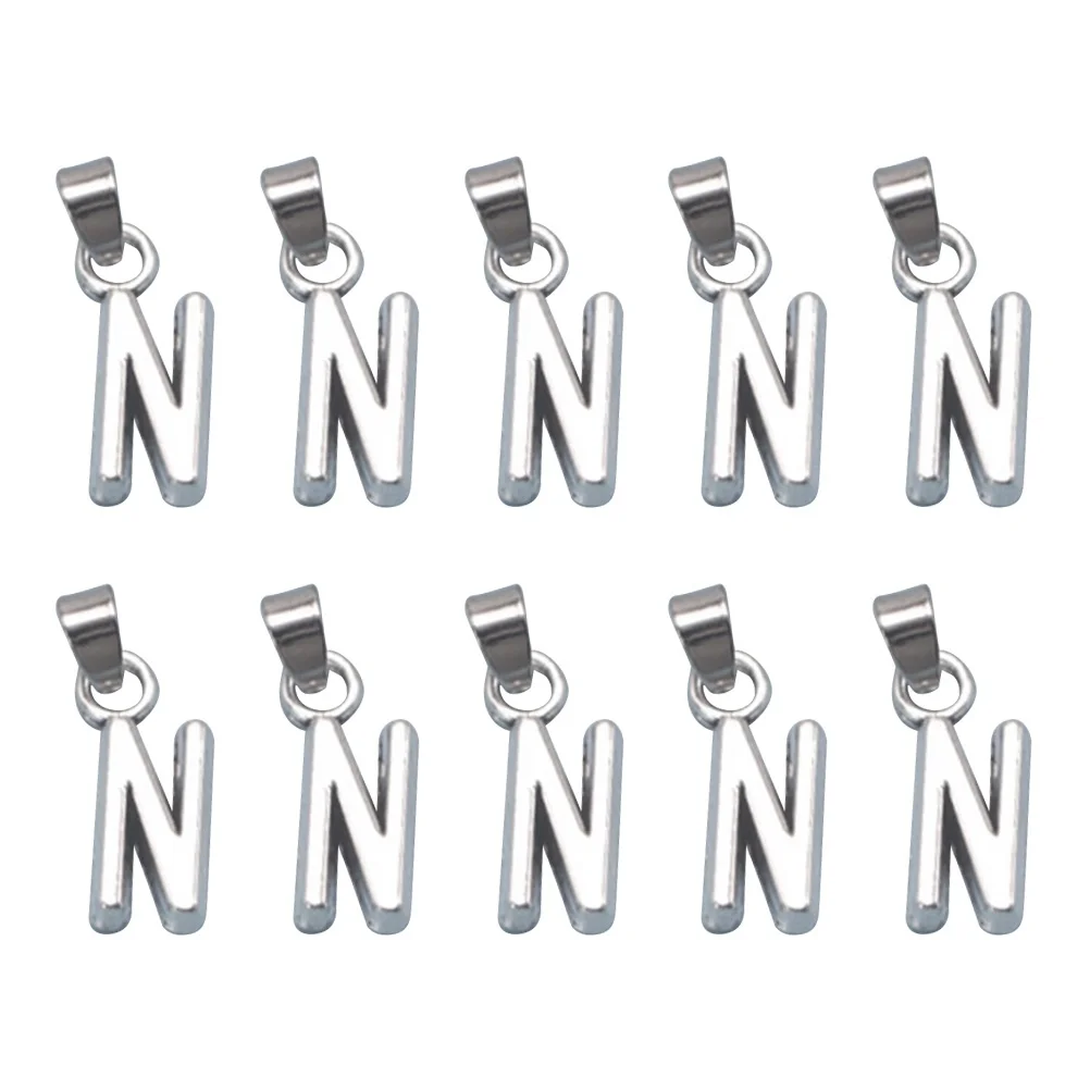 

20 Pcs Letter Necklace Pendant DIY Jewelry Making Alloy Charm Unique Design Charms Fine Workmanship