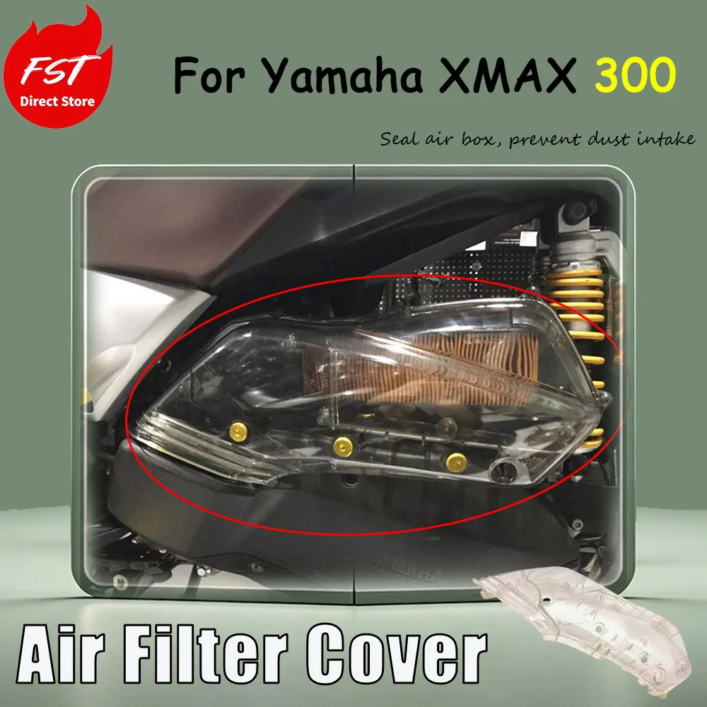 For Yamaha XMAX 300 special modification accessories air filter cover air filter hood Seal air box, prevent dust intake