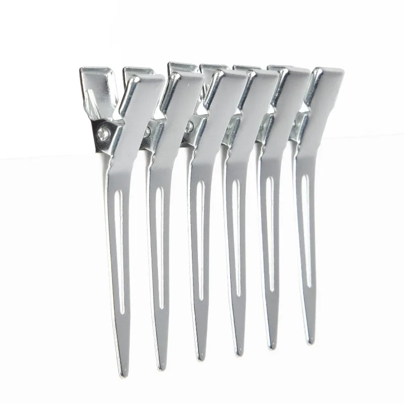 Single Prong Metal Hair Clip, Bulk Pack of 33, Silver, Small, Adult