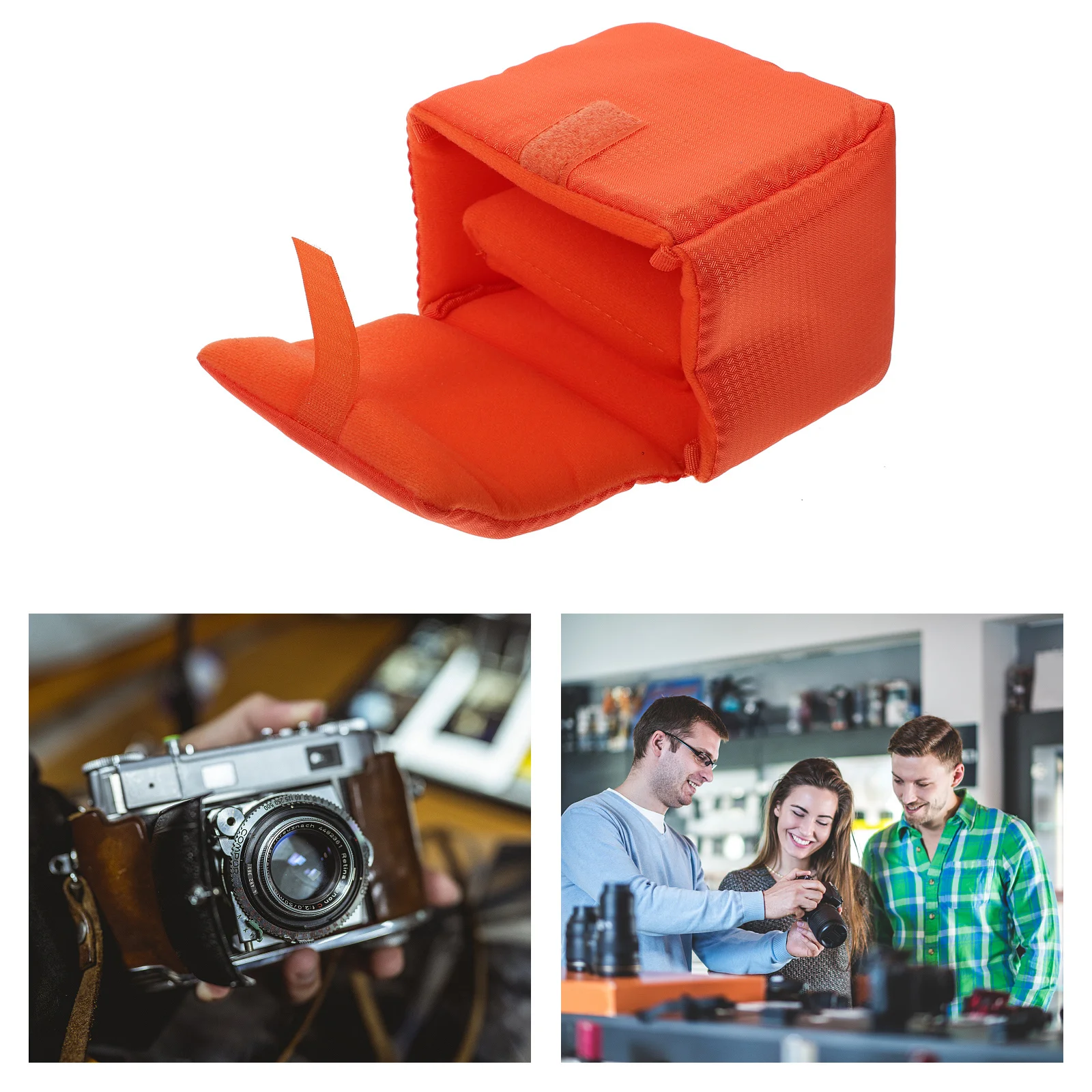 حقيبة عدسة مقاومة للصدمات شديدة التحمل، حماية ضد الماء لعدسة الكاميرا، قماش بوليستر Dslr Gear مع مضاد للاهتزاز