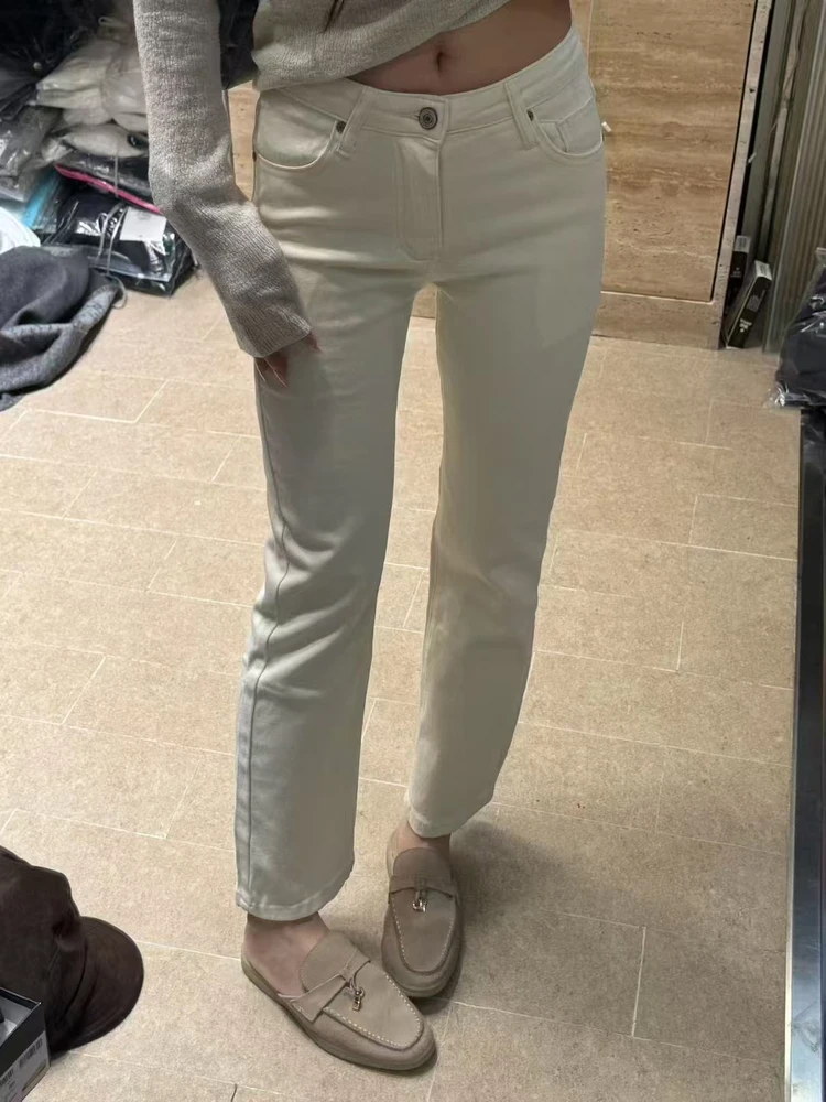 

Джинсы женские с высокой талией, эластичные, облегающие, длиной до щиколотки, модные, универсальные, с высокой эластичностью, осенне-зимняя новинка, Dongda Gate