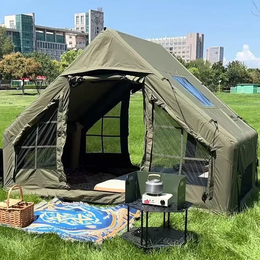 6 Square Glamping Inflatable Air Outdoor Camping Cotton Tent