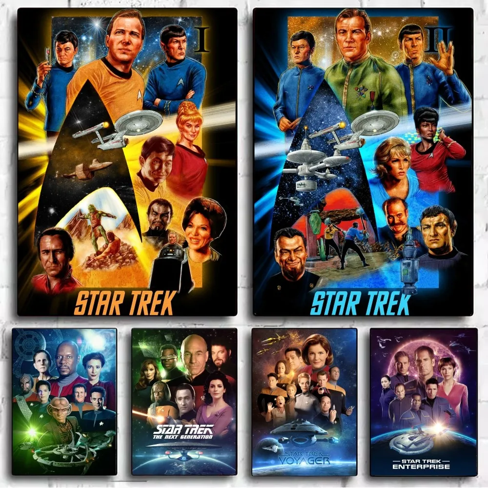 Film S-Star T-Trek Poster Fancy Wall Sticker for Living Room Bar Vintage Decorative Painting Middle Bedroom