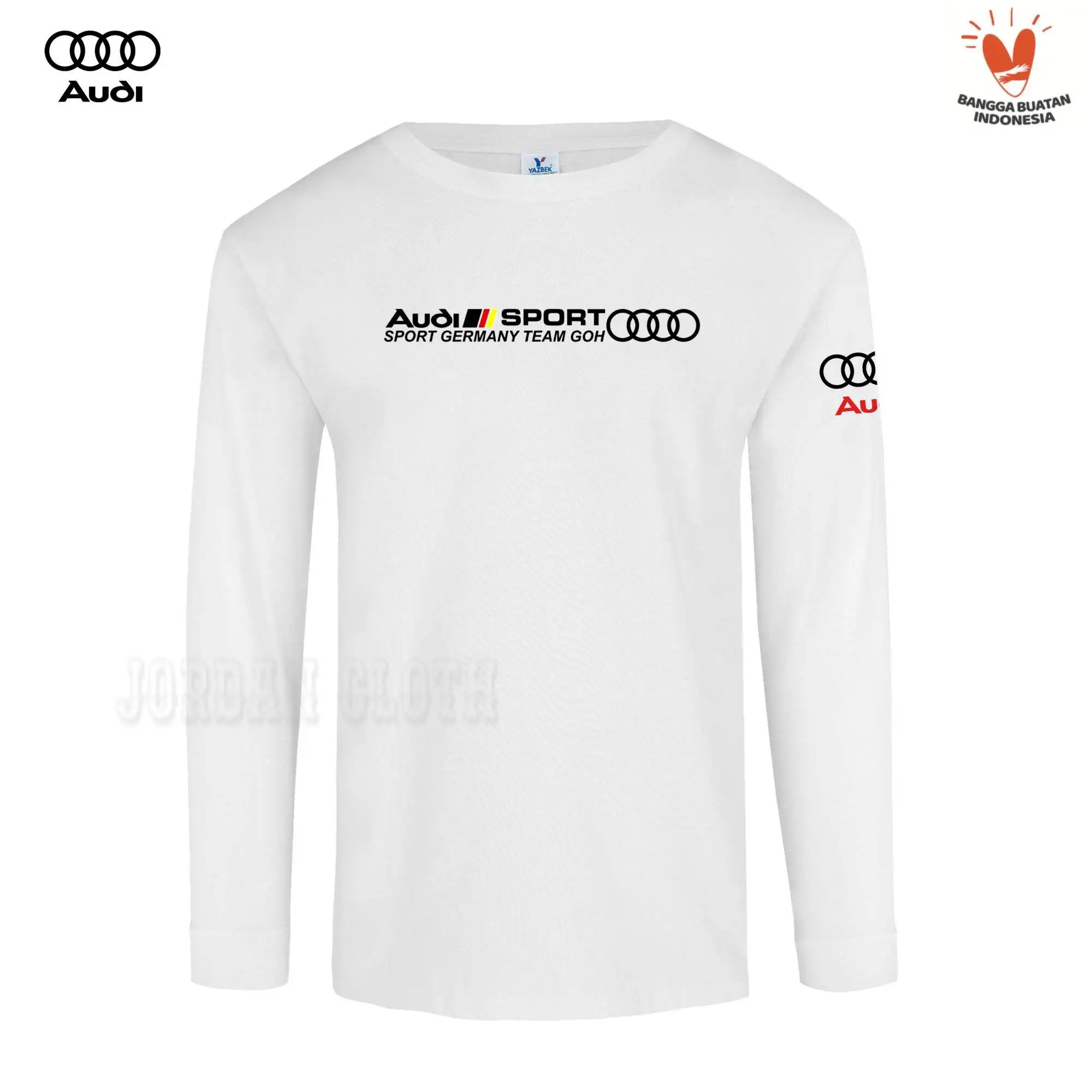 

Audi German Sports Team Long-sleeved T-shirts for Men and Women, Fashionable Printed Pattern Audi Long-sleeved T-shirts