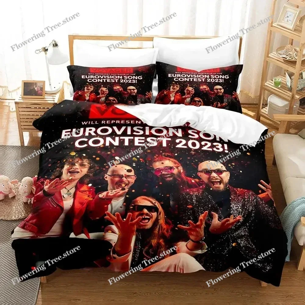 

3D Print Eurovision Song Contest Bedding Set Boys Girls Twin Queen Size Duvet Cover Pillowcase Bed Kids Adult Fashion Home029