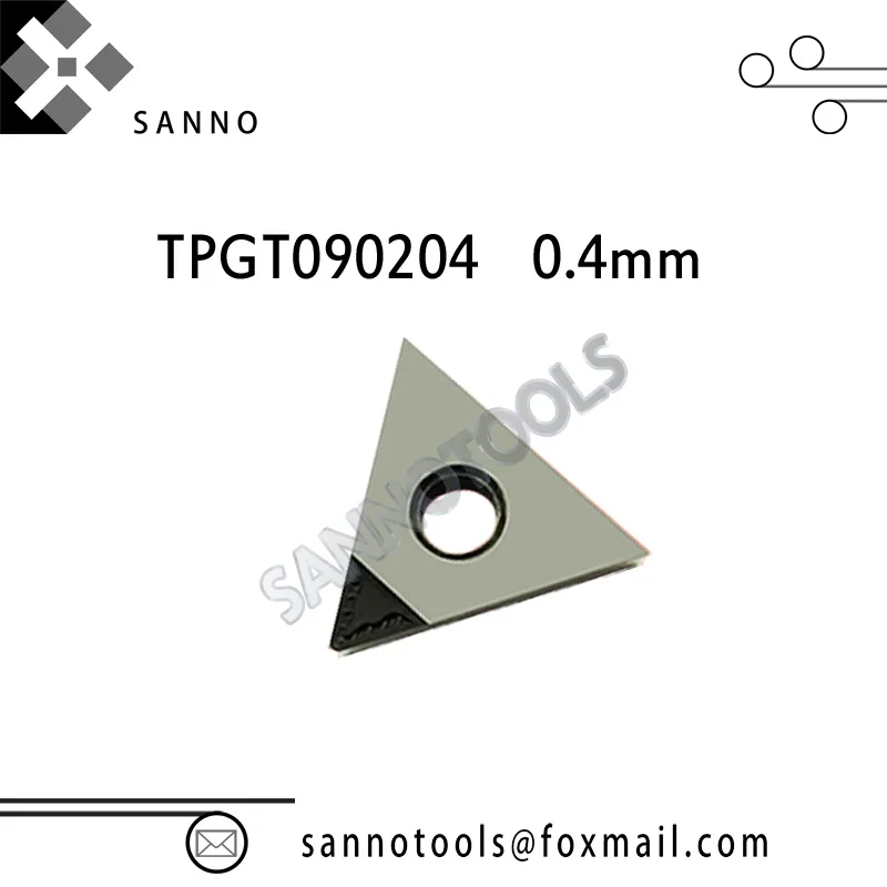 High Quality  TPGT090202 / TPGT090204 / TPGT090208 PCD CNC Carbide Turning Inserts