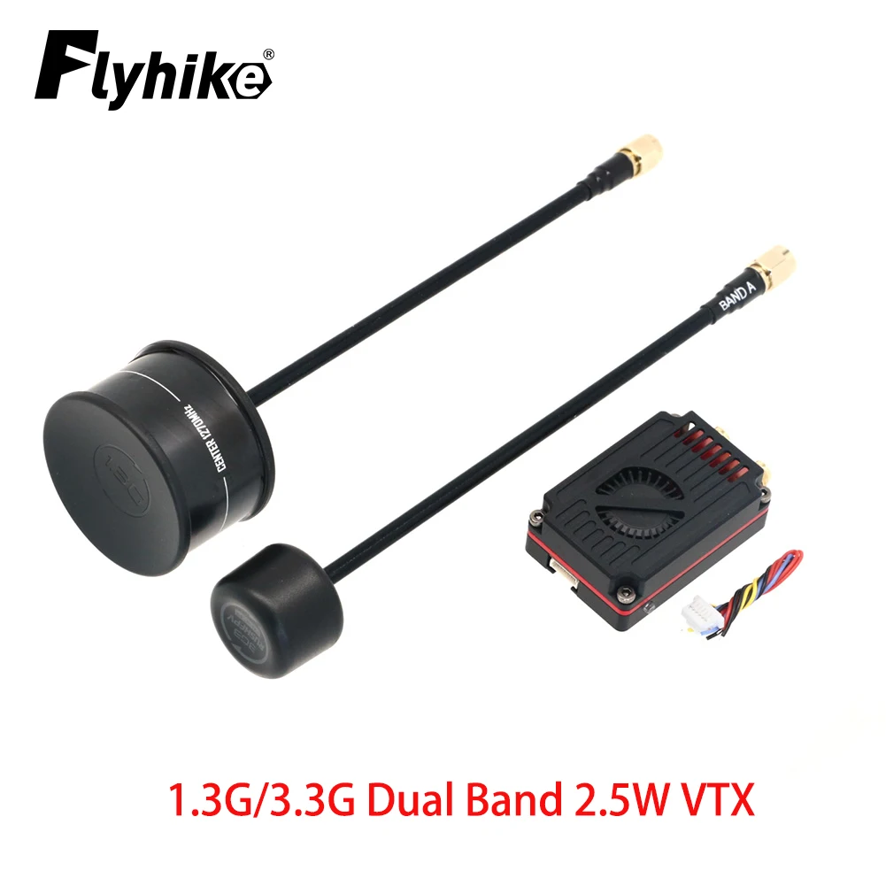 

RUSHFPV 1.3G/3.3G Dual Band 2.5W VTX Video Audio High Power Transmitter Module with SMA Antenna for Long Range FPV Drone