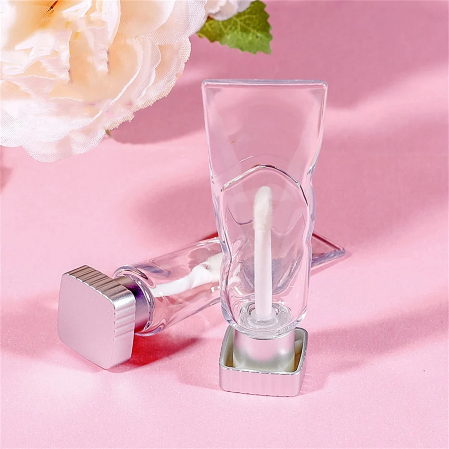 

4/5ML Lipstick Tube Container With Lid Clear Empty Lipstick Bottle Lip Gloss Tube DIY Cosmetic Sample Container Soft Tube Makeup