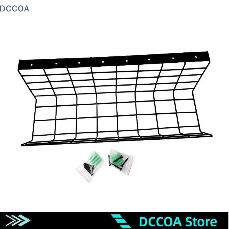 1pcs Computer Home Office Desk Under Desk Plug-in Board Network Cable Storage Bracket Item Placement Tray