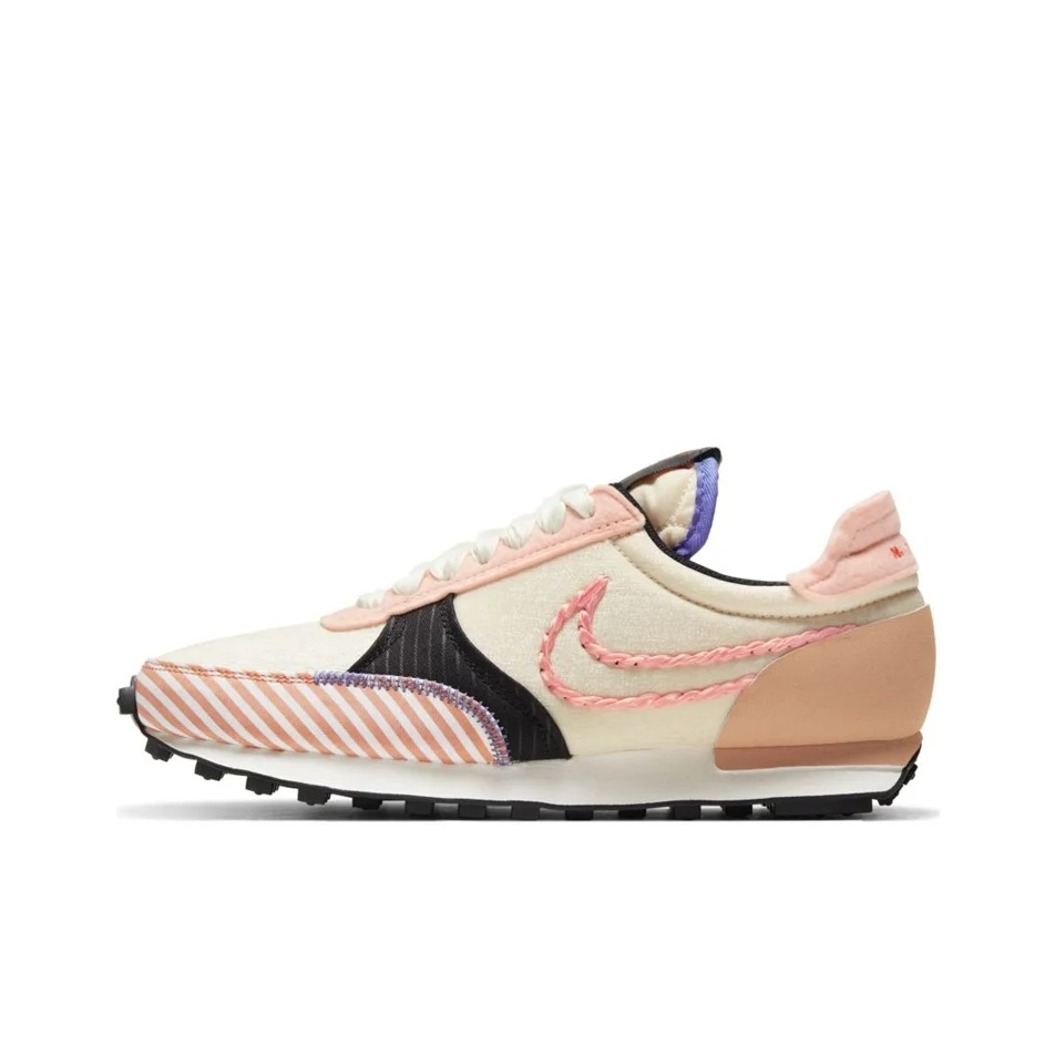 Nike Daybreak Type Leather Cushioning Slip Resistant Abrasion Resistant Low top Running Shoes Women's Pink Brown DD8506-881