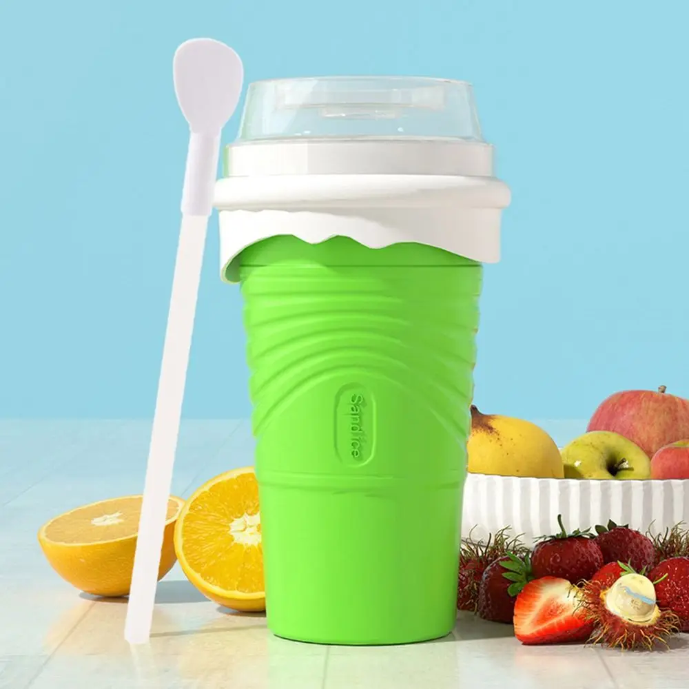 500 ML DIY Quick-Frozen Summer Smoothie Cup Large Capacity Cooling Milkshake Bottle Squeeze Portable Slushy Maker Cup