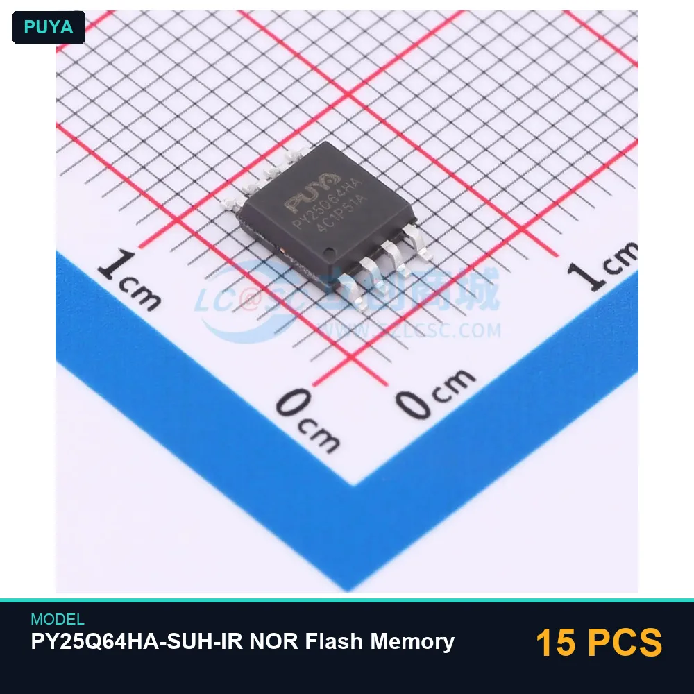 15 PCS PUYA PY25Q64HA-SUH-IR NOR Flash Memory