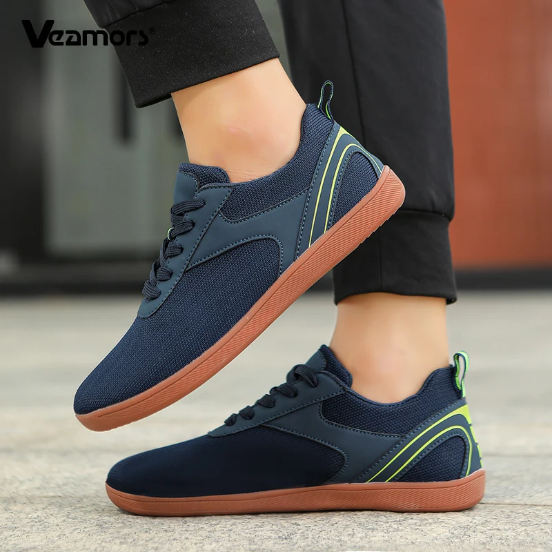 Breathable Wide Toe Running Sneakers Men Women Lightweight Soft Walking Shoes Non-slip Sports Shoes for Exercise Big Size 36-47