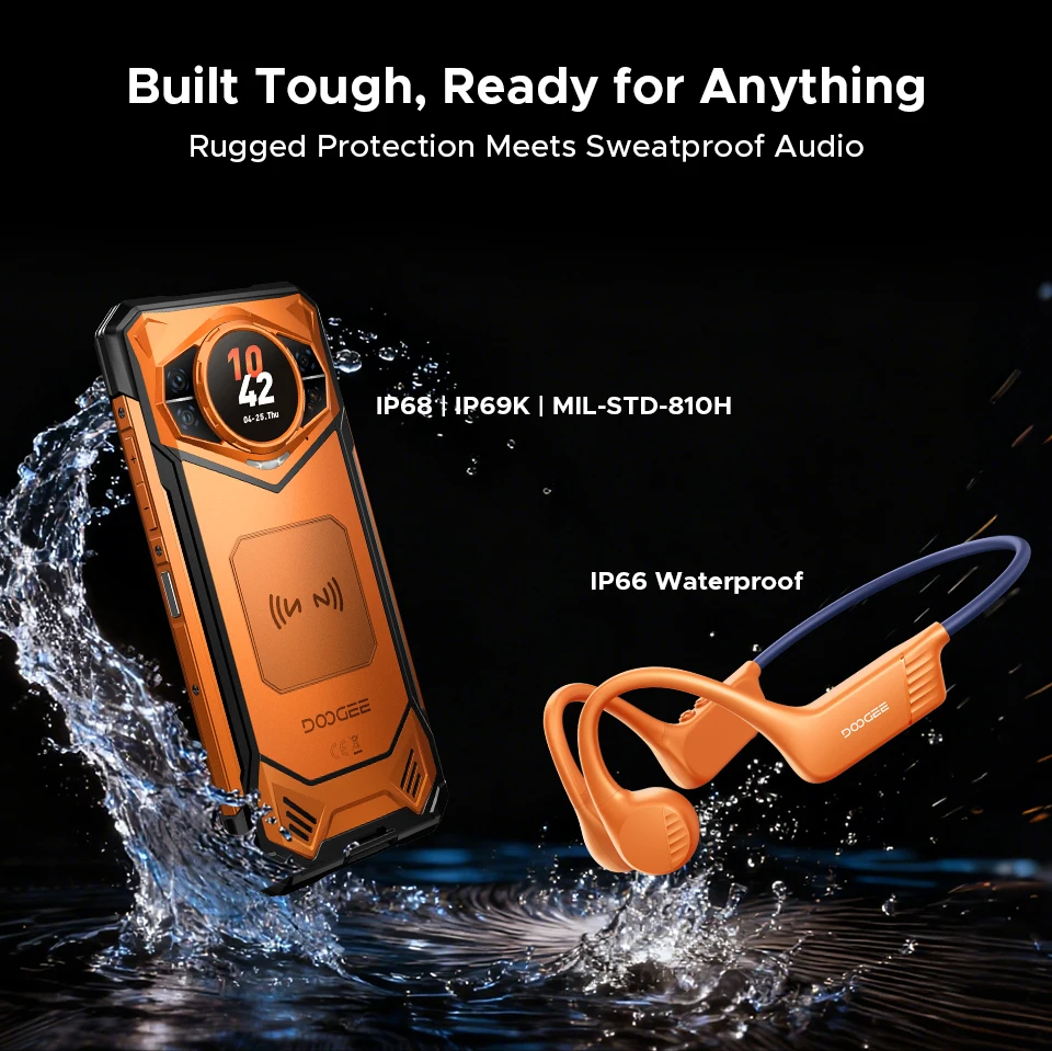 World Premiere DOOGEE S200 5G Rugged Phone 6.72" 120Hz Display 48GB RAM 256GB ROM 100MP AI Main Camera 10100mAh Android 16 NFC