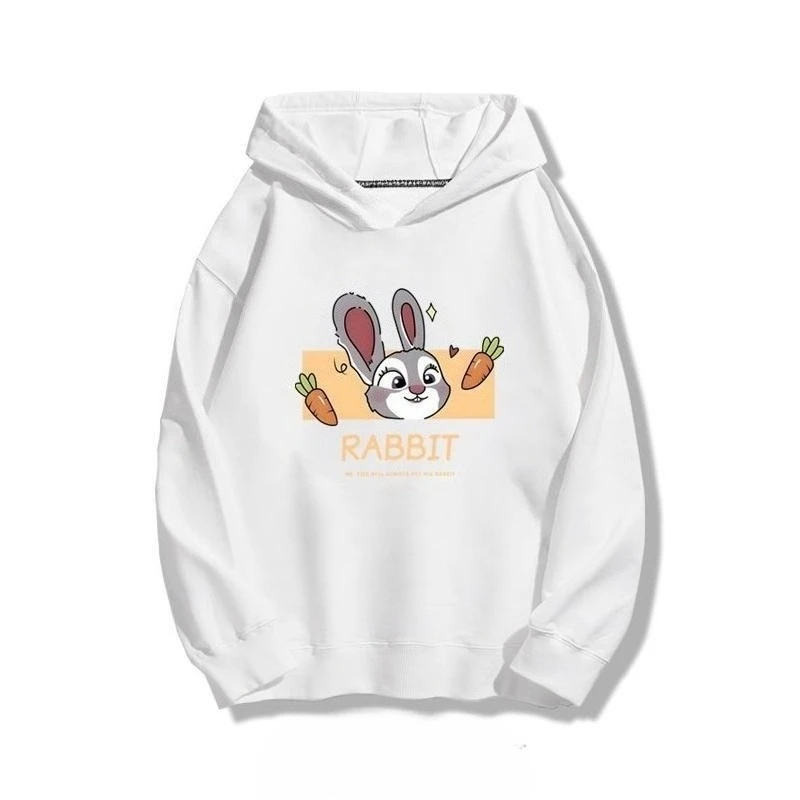 سويت شيرت بقلنسوة أرنب جودي فوكس نيك أنيمي فضفاض مناسب للرجال والنساء للخريف والشتاء في الهواء الطلق أفضل اختيار معطف #2