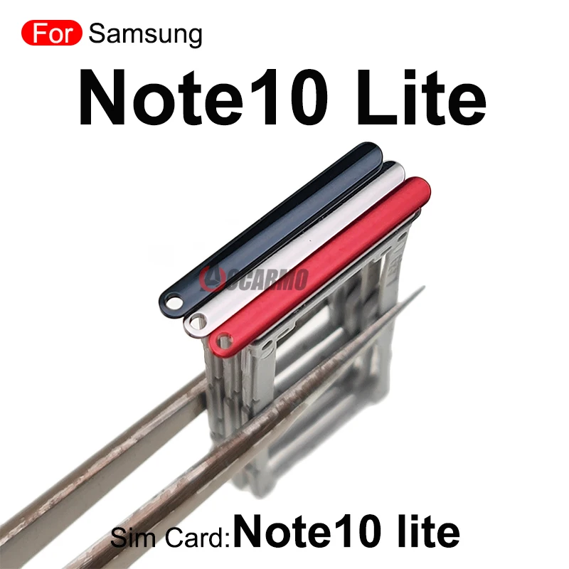 For Samsung Galaxy Note 10 Lite Dual & Single Sim Tray MicroSD Slot SIM Card Replacement Part