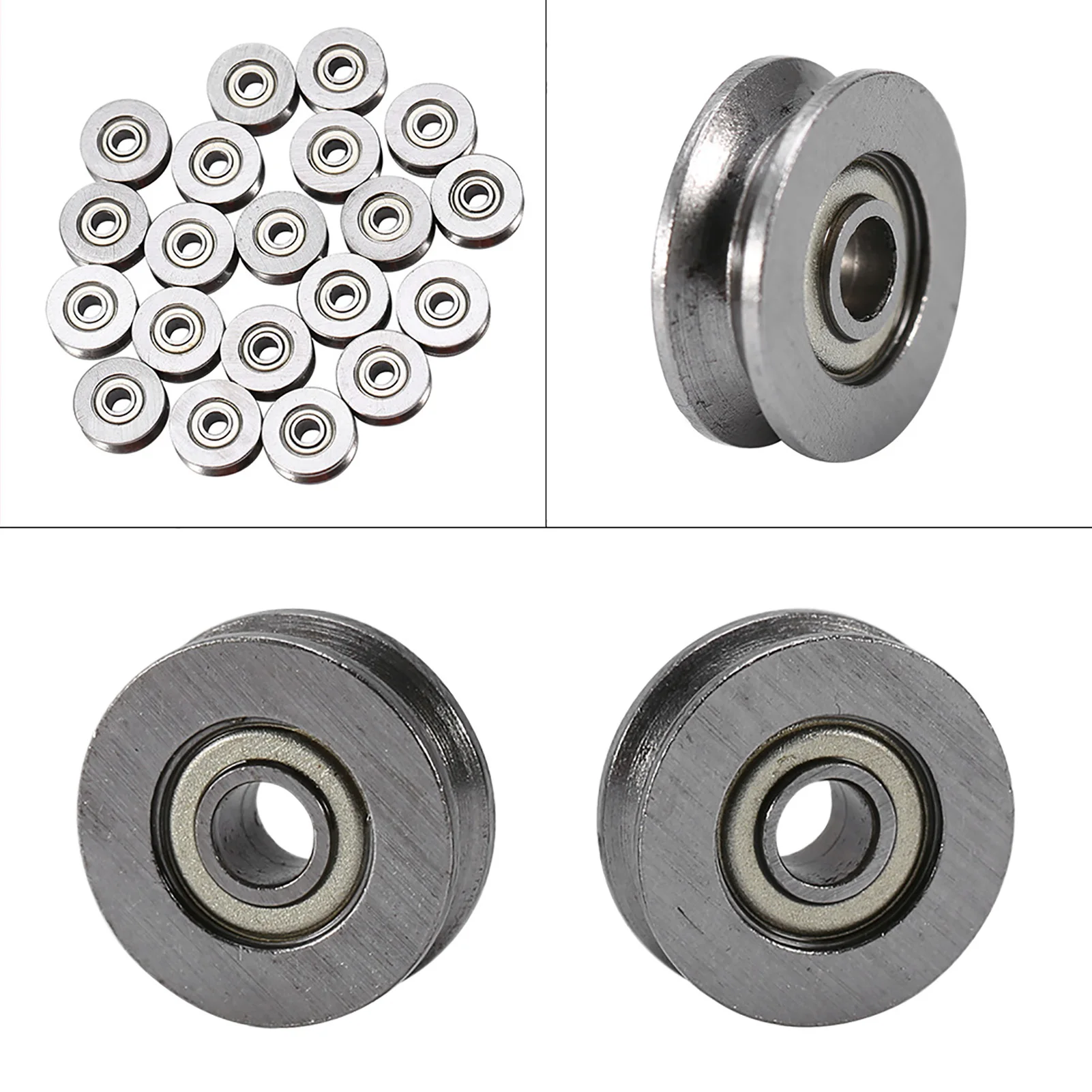 V623ZZ V  Ball Bearing Pulley For Rail Track Linear Motion System 3x12x4mm V  Bearing V Bearing V623ZZ Bearing