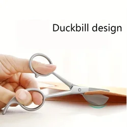 1pc Professional Tailor Carpet Scissors, Stainless Steel Pelican Duckbill Scissors For Carpet Pile Trimming And Punching, Embroi