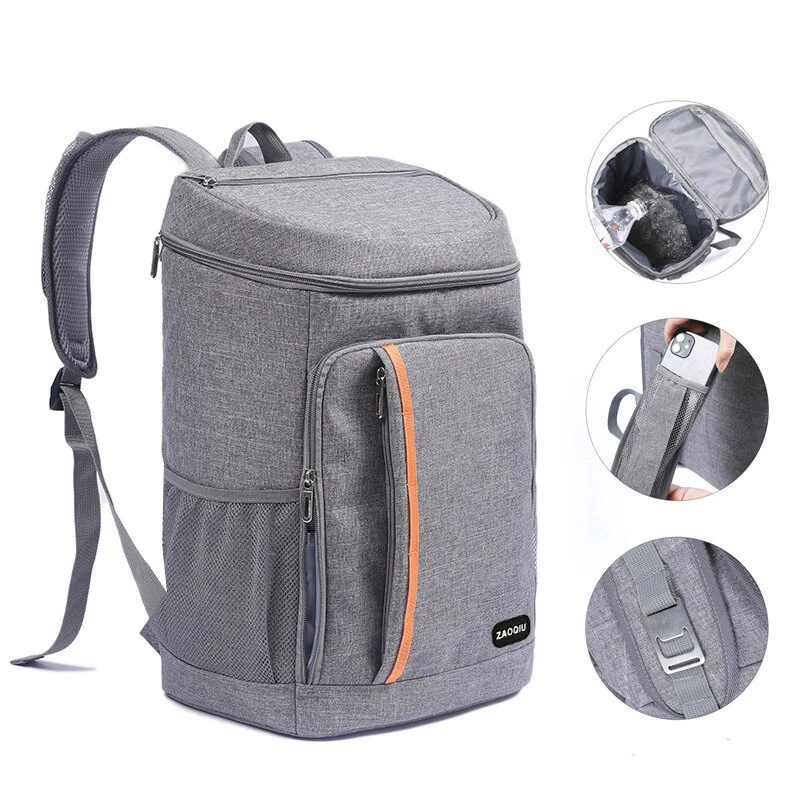 

1pc Shoulder Insulation Bag Multifunctional Outdoor Picnic Insulation Fresh-keeping Backpack Leak-proof Ice BagTravel Essentials