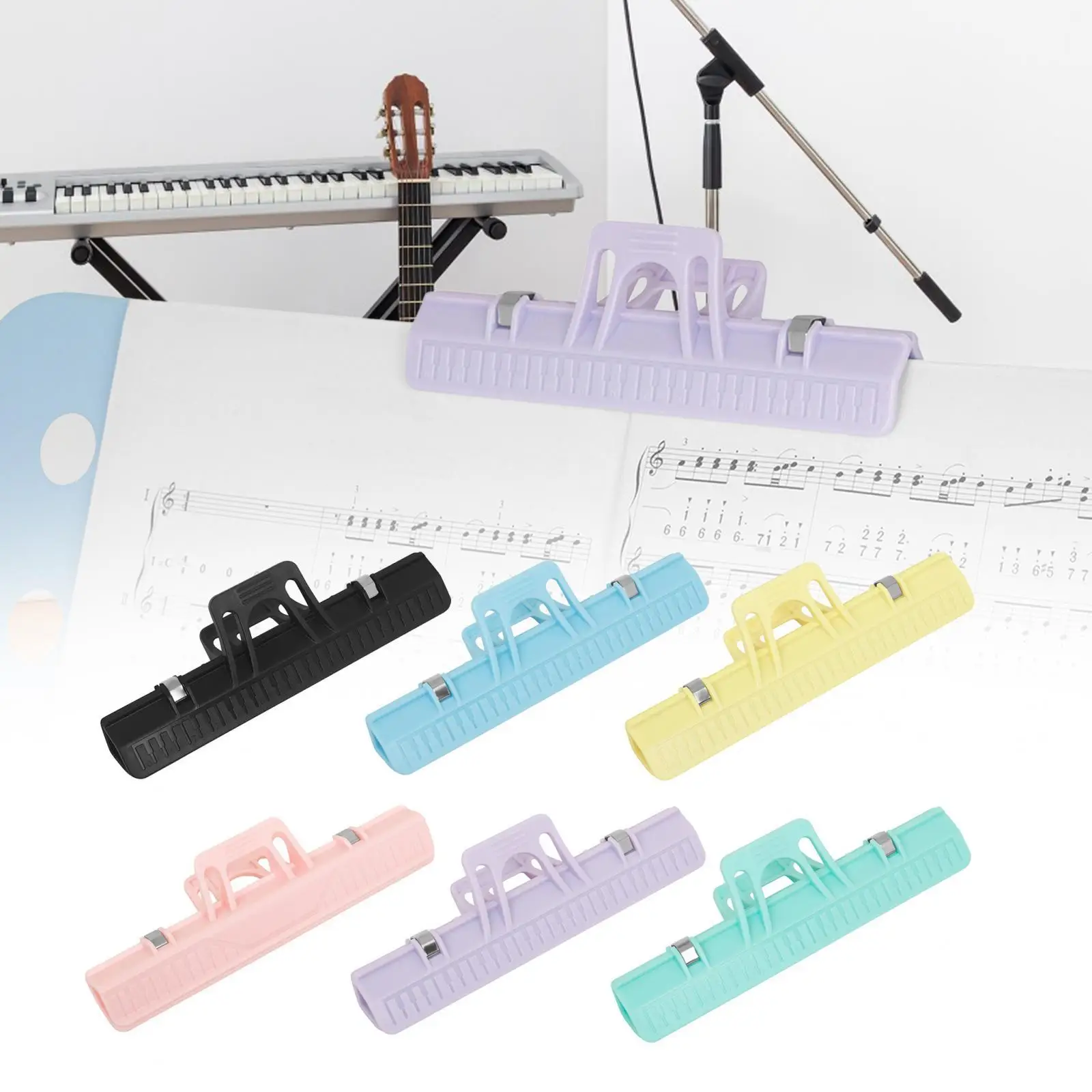 Music Book Clip Piano Score Clamp Musical Score Clamp Music Book Folder Score Clip for Resumes Newspapers Recipe Magazines