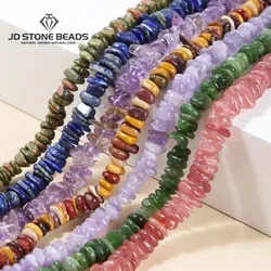 8-10mm Natural Chip Gravel Loose Beads Crystal Moonstone Mineral Stone Irregular Spacer Beads for Jewelry Making DIY Accessory