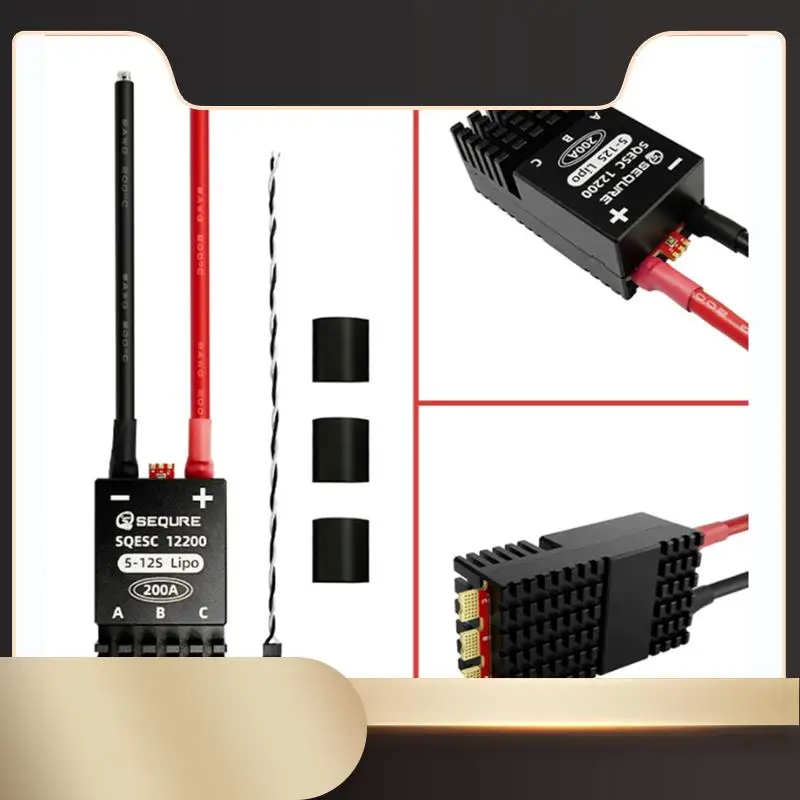 

SEQURE 12200 Brushles Electric Speed Controller 5-12S Power Supply 200A+8AWG For Plant Protection Machine RC Car Model-N36R